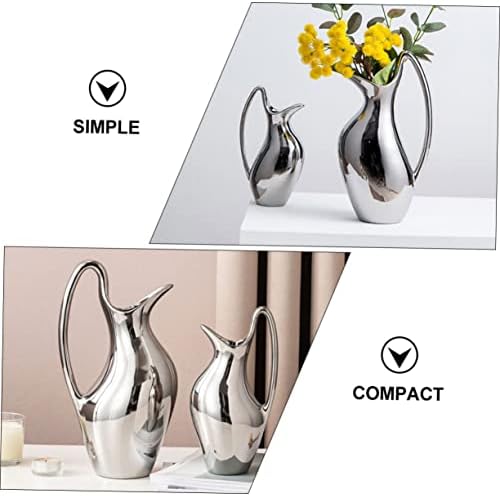 Rustic Ceramic Flower Vase for Dried Flowers and DIY Arrangements