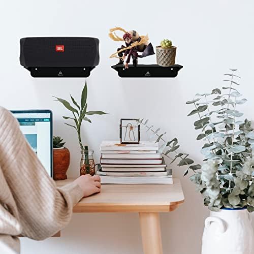 TXEsign Acrylic Floating Shelves 2 Pack Black