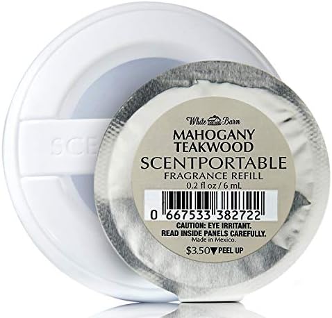 Mahogany Teakwood Scent Portable Refill Bundle of 4