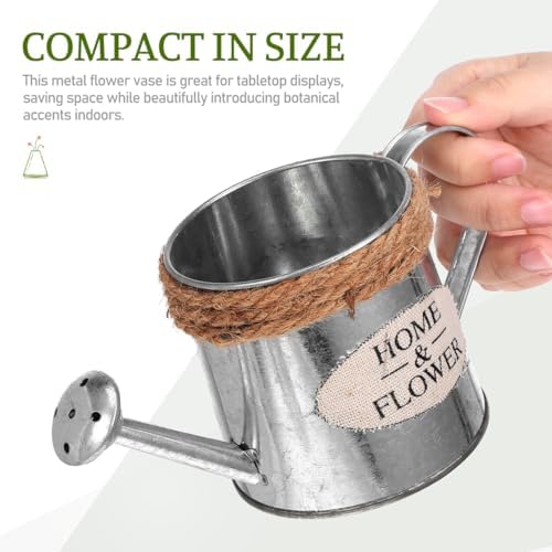 Ciieeo 3pcs Mini Iron Watering Can Flower Vase