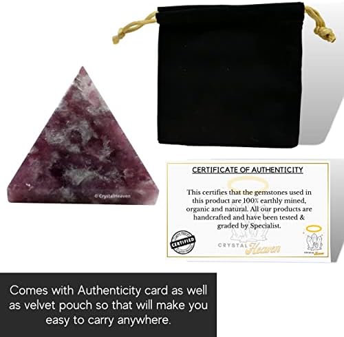 Lepidolite Pyramid 1 Inch Crystal for Energy Healing