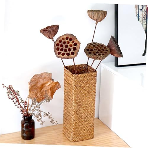 Zerodeko Rustic Woven Flower Vase Set of 2