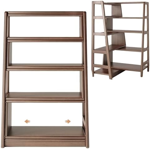 Retractable Corner Bookshelf Solid Wood 22x134x50in