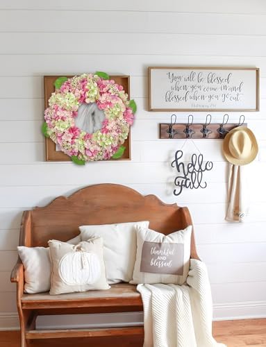 20 Inch Artificial Hydrangea Door Wreath