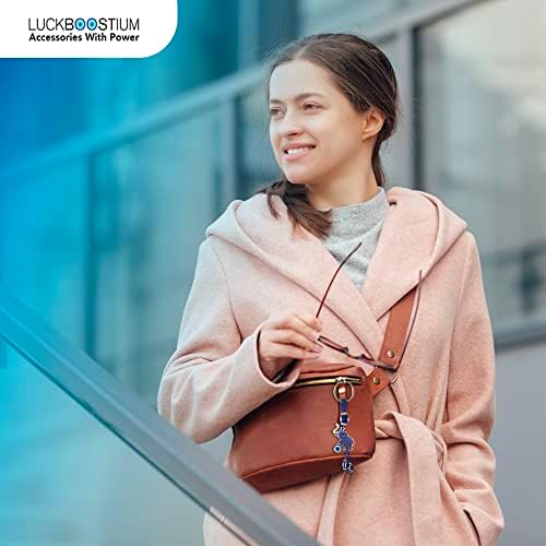 LUCKBOOSTIUM Evil Eye Elephant Keychain