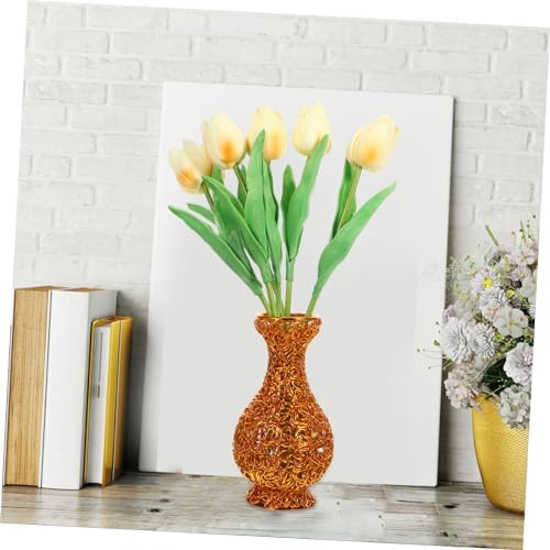 Aluminum Wire Dried Flower Vase for Home Decor