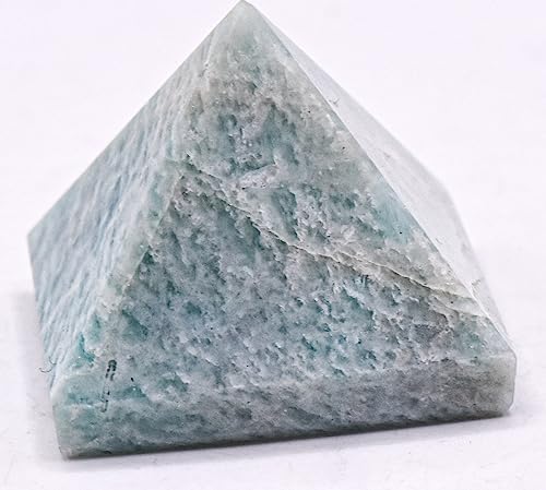 34mm Amazonite Pyramid 190ct Natural Gemstone Decor