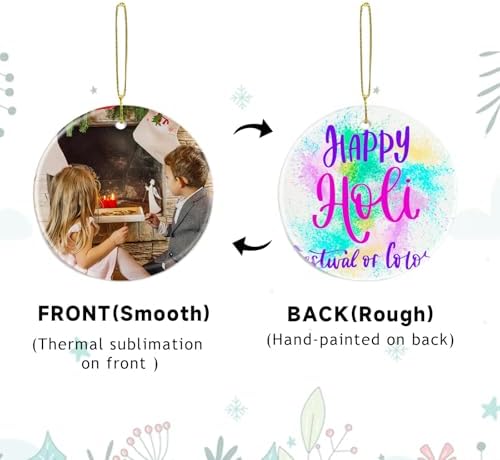 Sublimation Round Ornament Blanks 25Pcs for Heat Press Printing