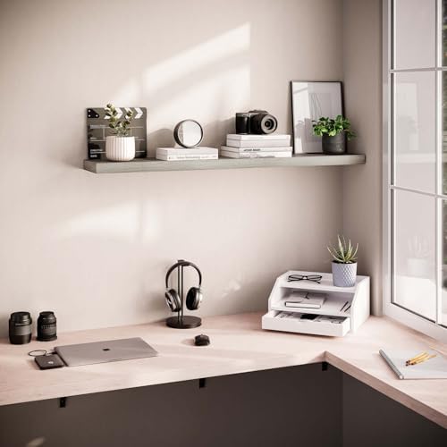 Ballucci Floating Shelf 48 Inch Wood Rustic Gray