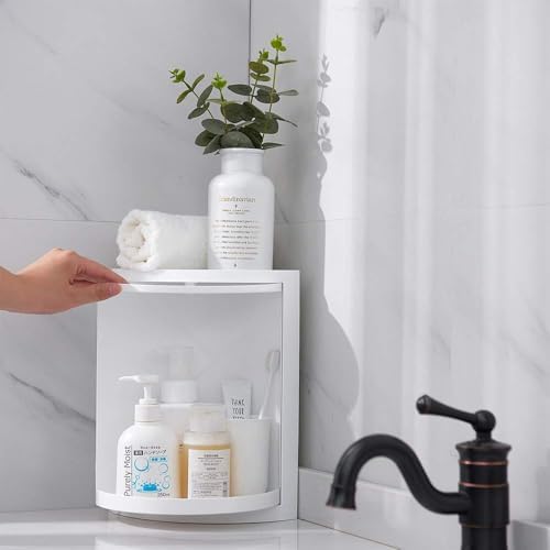 Multifunction Corner Shelf with Rotating Design