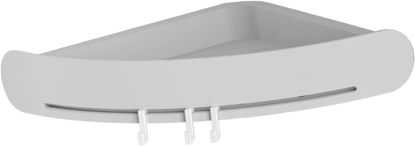Corner Wall Shower Shelf Space-Saving Bathroom Storage Shelf