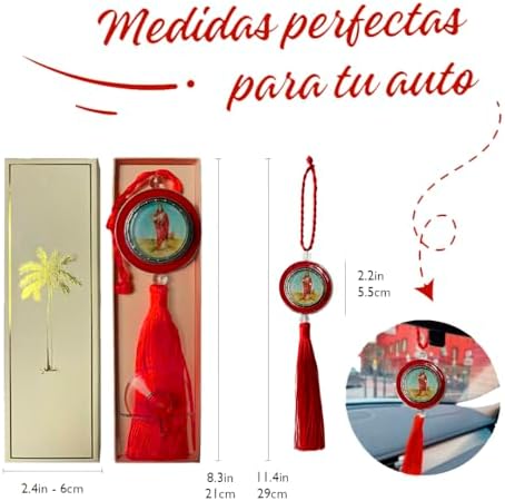 Santa Barbara Hanging Medal for Car or Home