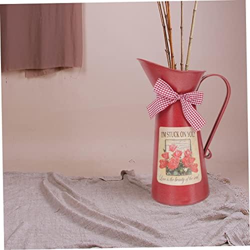 POPETPOP Iron Flower Vase Rustic Decor Bucket