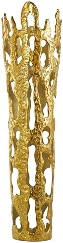 Deco 79 Gold Aluminum Decorative Vase