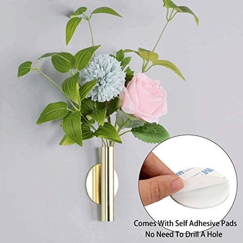 Juxyes Wall Flower Vase Tube Set of 2