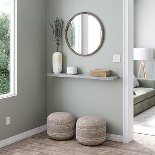 Ballucci Floating Shelf 48 Inch Wood Rustic Gray