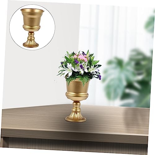 VOSAREA Metal Flower Vase for Wedding and Home Decor
