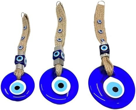 Turkish Evil Eye Wall Hanging Gold 35 Inch Decor