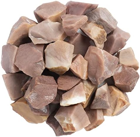 Crocon 1LB Pink Agate Rough Stones and Crystals Bulk