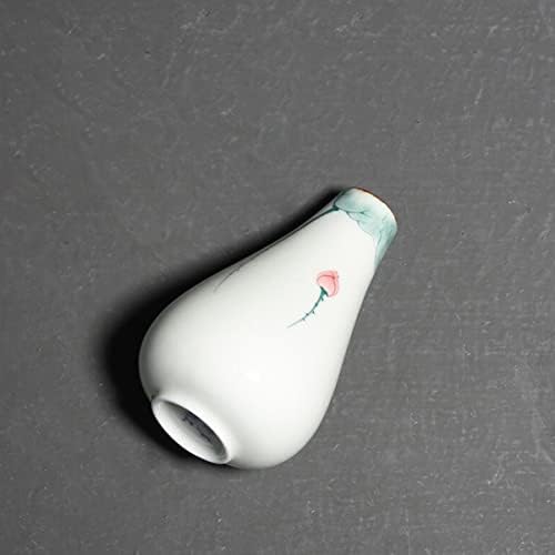 GANAZONO Unique Lotus Hand Painted Ceramic Flower Vase