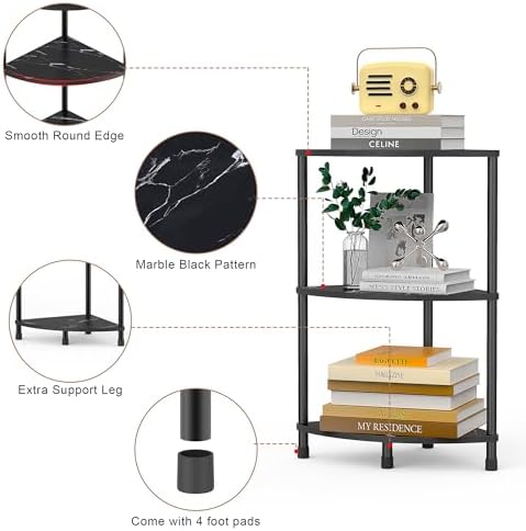 Greatseas Book Small Corner Shelf 3 Tier Display