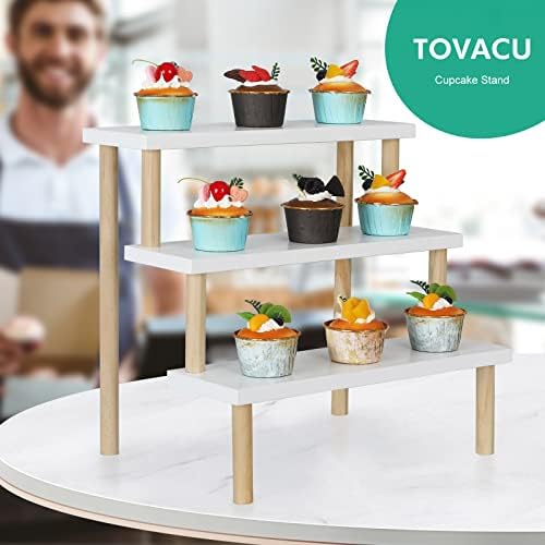 Tovacu 3 Tier Windowsill Plant Stand Shelf White