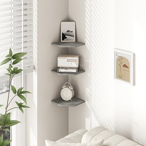 Fun Memories Corner Shelf Wall Mount Set of 3