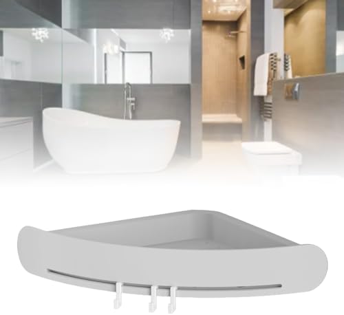 Corner Wall Shower Shelf Space-Saving Bathroom Storage Shelf