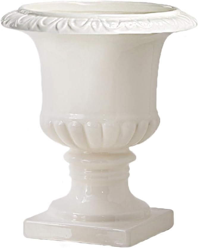 Serene Spaces Living Ceramic White Vase for Flowers 1025 In