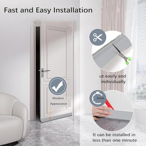 39 Inch Door Draft Stopper with Brush Seal