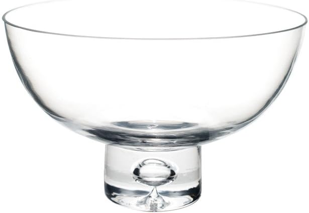 Royal Imports Flower Glass Vase 8 Round 5 Tall Clear