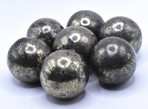 Golden Chalcopyrite Sphere with Iron Pyrite Inclusions 42mm