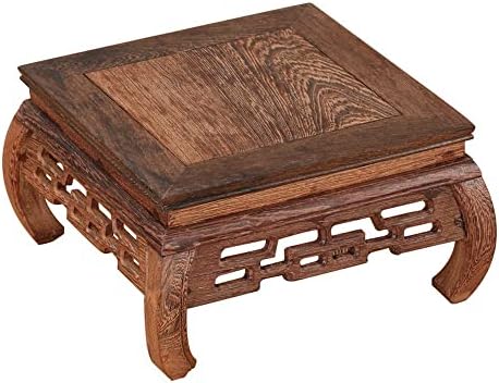 GOLDYWENDY Square Wooden Art Display Stand