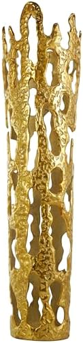 Deco 79 Gold Aluminum Decorative Vase