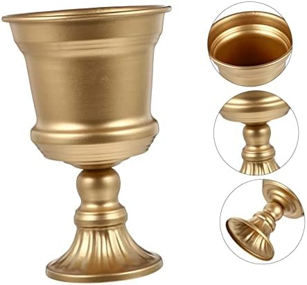 VOSAREA Metal Flower Vase for Wedding and Home Decor