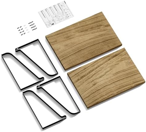 Love-KANKEI Floating Shelves Set of 2 Carbonized Black