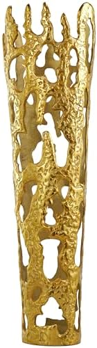 Deco 79 Gold Aluminum Decorative Vase