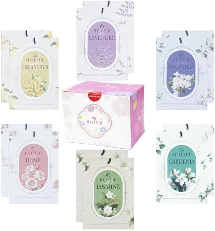 12 Pack Floral Scented Sachets for Drawer and Closet