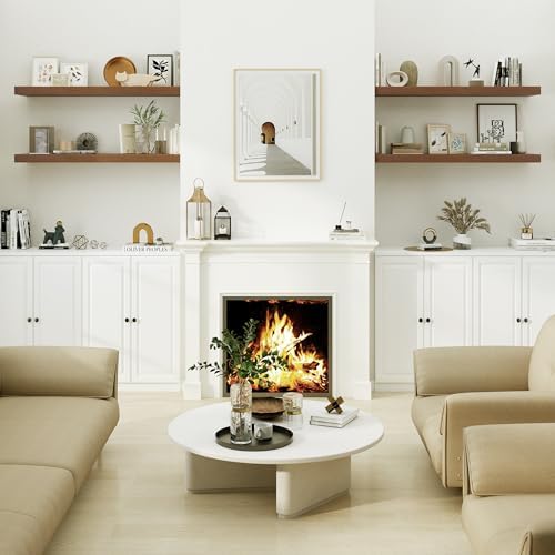 Heimlove Walnut Floating Wall Shelves 48x12