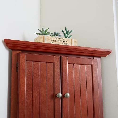 ZeHuoGe 4-Tier Corner Cabinet with 8 Doors
