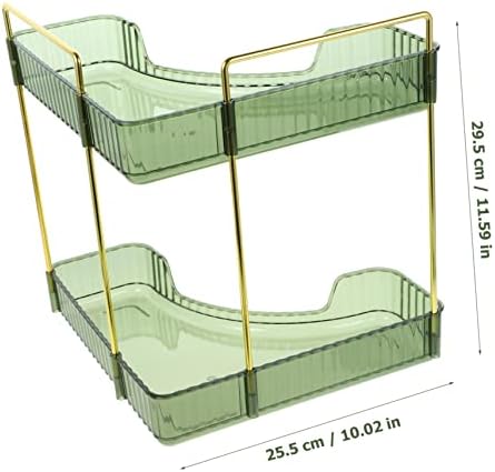 Transparent Two Corner Shelf Organizer for Bathroom and Kitchen