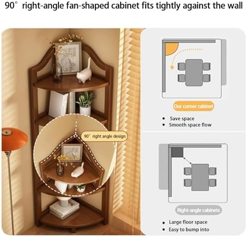 YUGXTH L-Shaped Corner Storage Shelf Unit