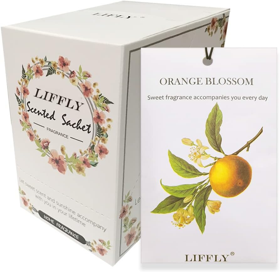 14 Packs Orange Blossom Scented Sachets for Drawer and Closet