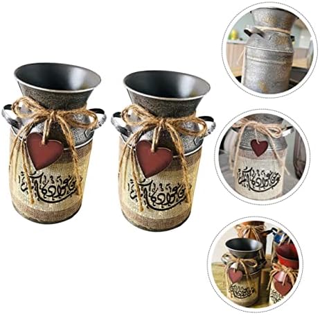 ERINGOGO 2pcs Vintage Flower Bucket Vase