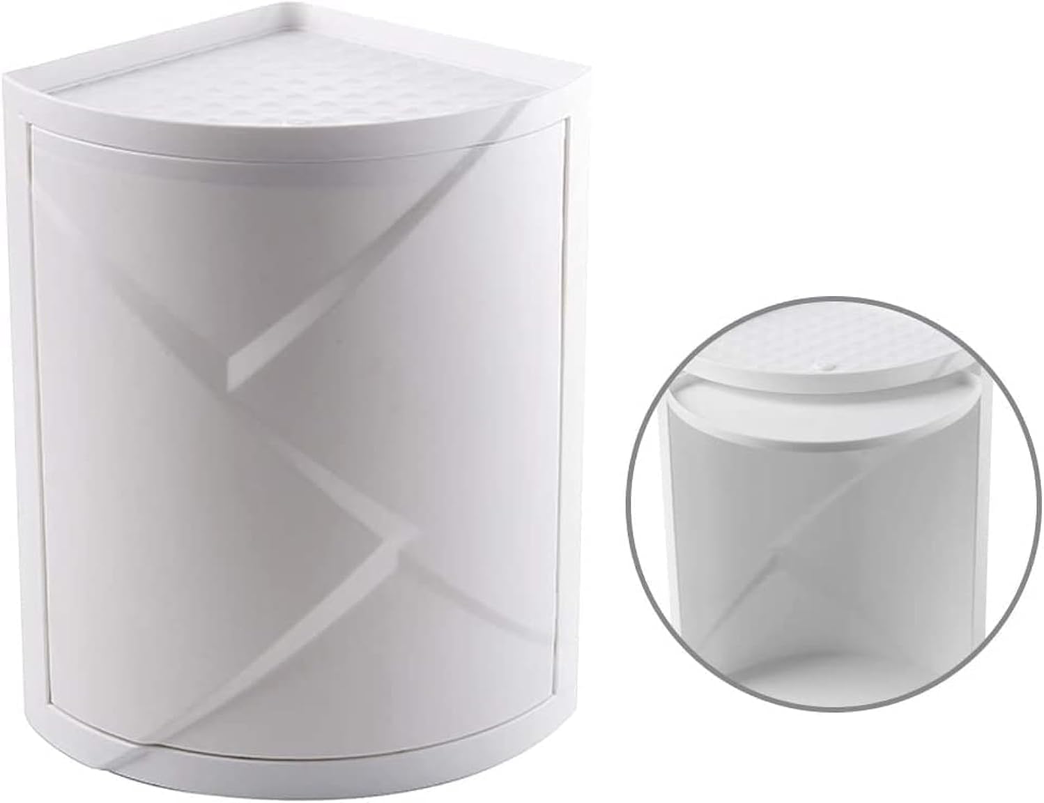 Multifunction Corner Shelf with Rotating Design