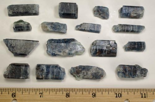 Fantasia 50 Carat Lot Translucent Blue Sapphire and Kyanite Rough Stones