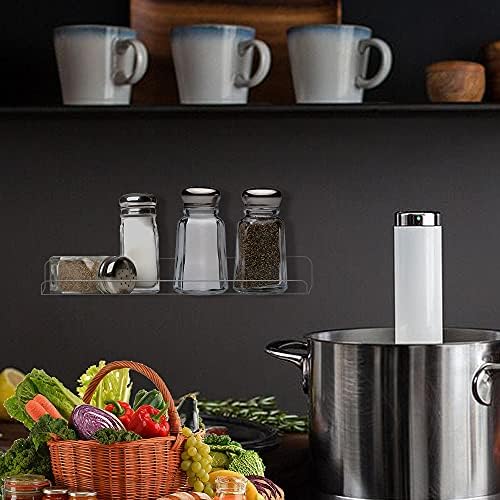 ddLUCK Acrylic Floating Shelf 2 Pack 15 Inch