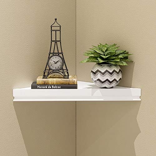 Evron Wall Mount Corner Shelf White 1 Pack