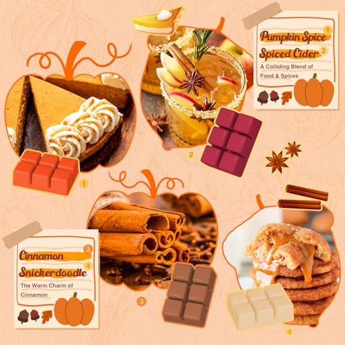 Salubrito Fall Scented Wax Melts Variety Set 8pcs