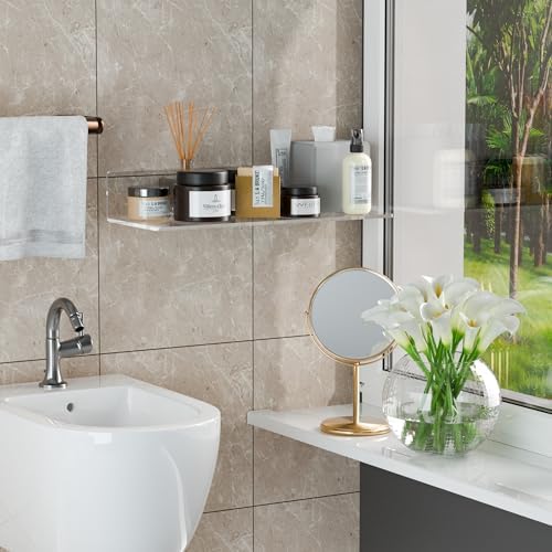 15 Inches Clear Acrylic Floating Shelves 2 Pack